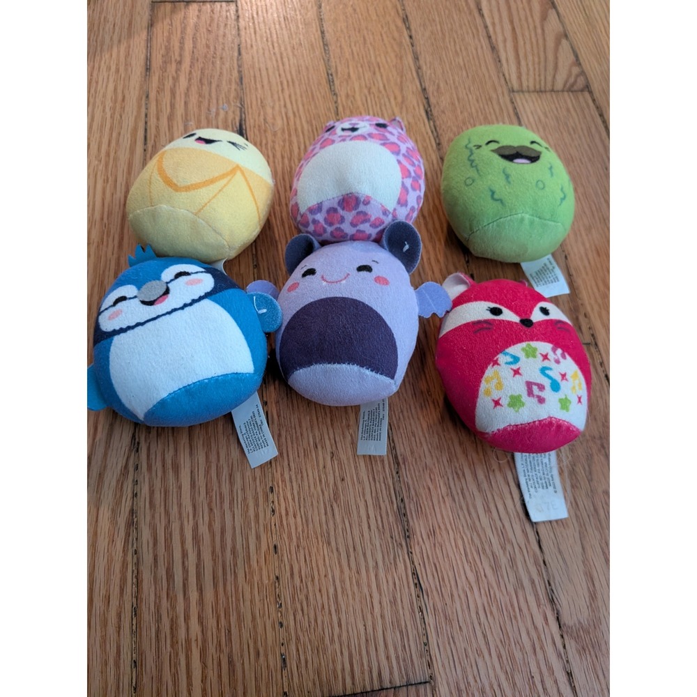 Squishmallows Squishville Mini Plush Lot of 6 Fifi Babs Zumirez Charles Rossi